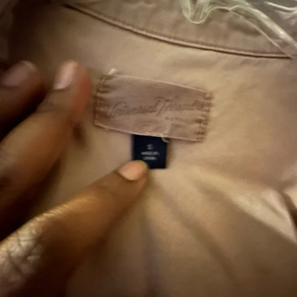 Blush pink Flowy jean top​ - Picture 4 of 7